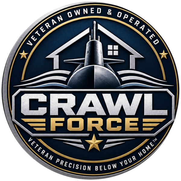 Crawl Force veteran owned and operated emblem